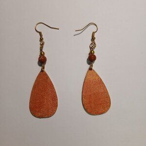 Afrocentric Earrings / Wooden Earrings / Handmade Earrings